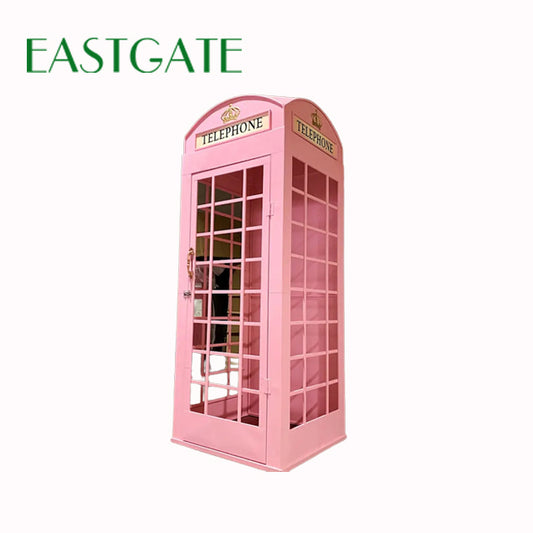 Pink Color London Phone Booth For Event Decoration With One Phone